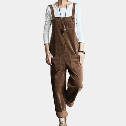 Dames Jumpsuit Corduroy Casual Losse Fit