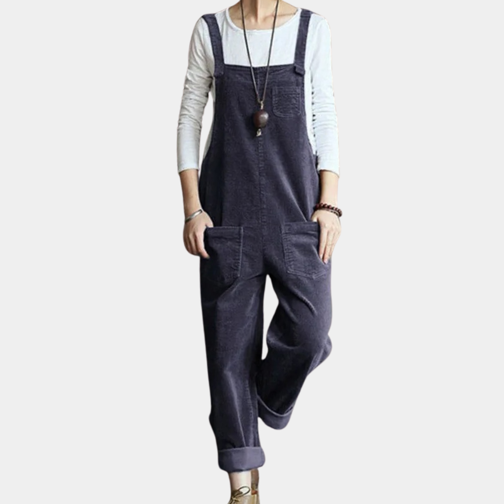 Dames Jumpsuit Corduroy Casual Losse Fit