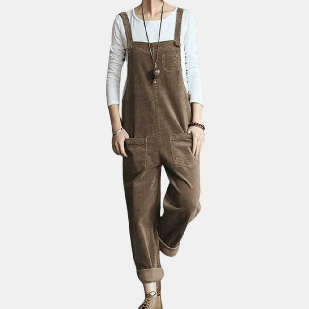 Dames Jumpsuit Corduroy Casual Losse Fit