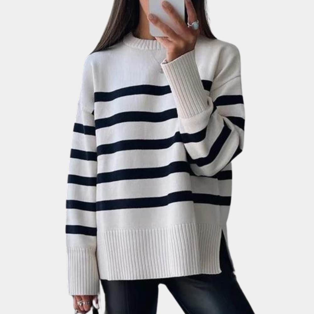 Dames Sweater Oversized Gestreept Modieus Winter