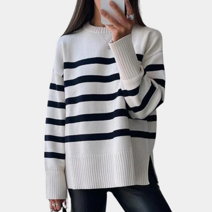 Dames Sweater Oversized Gestreept Modieus Winter