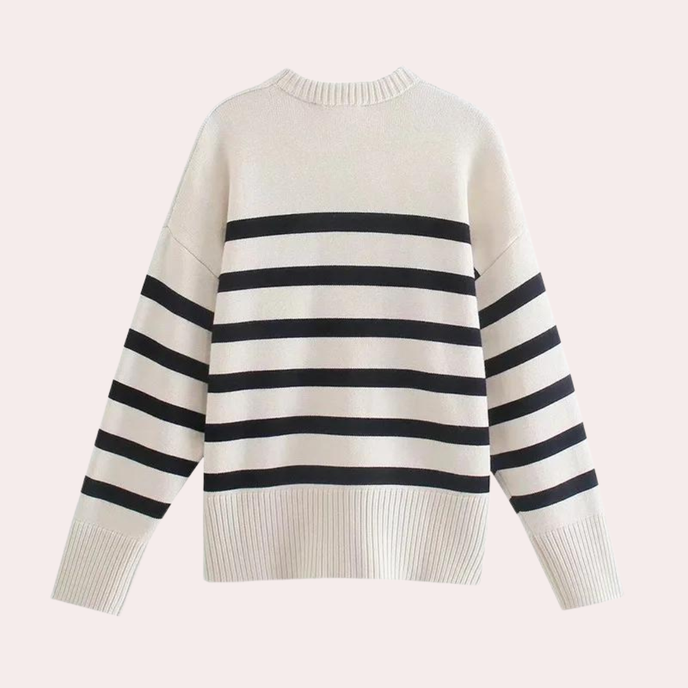 Dames Sweater Oversized Gestreept Modieus Winter