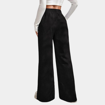 Dames Loungebroek Ribfluweel Zacht en Comfortabel
