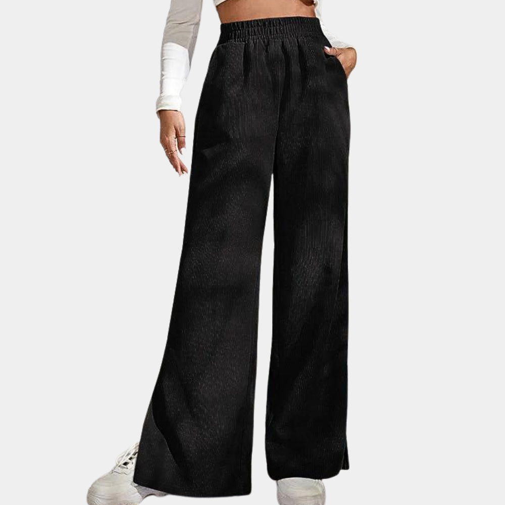 Dames Loungebroek Ribfluweel Zacht en Comfortabel - Mode Vibes