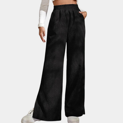 Dames Loungebroek Ribfluweel Zacht en Comfortabel - Mode Vibes