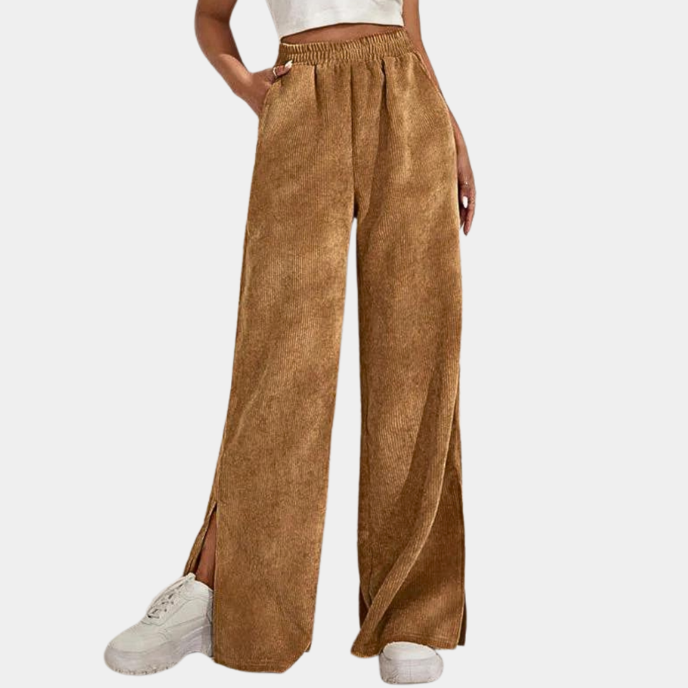 Dames Loungebroek Ribfluweel Zacht en Comfortabel