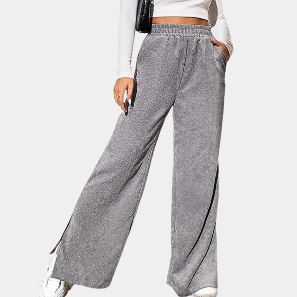 Dames Loungebroek Ribfluweel Zacht en Comfortabel