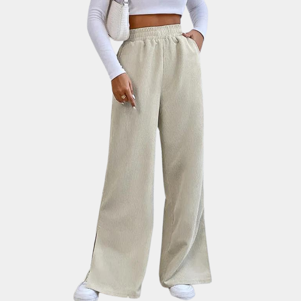 Dames Loungebroek Ribfluweel Zacht en Comfortabel