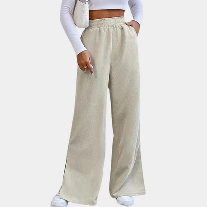 Dames Loungebroek Ribfluweel Zacht en Comfortabel