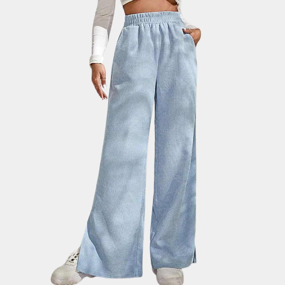Dames Loungebroek Ribfluweel Zacht en Comfortabel