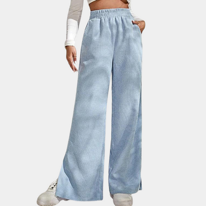Dames Loungebroek Ribfluweel Zacht en Comfortabel