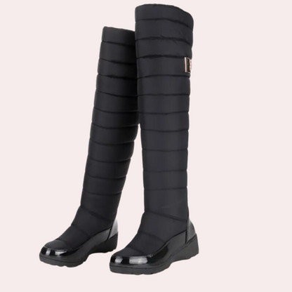 Warme Overknee Laarzen Met Tijdloze Stijl - Mode Vibes