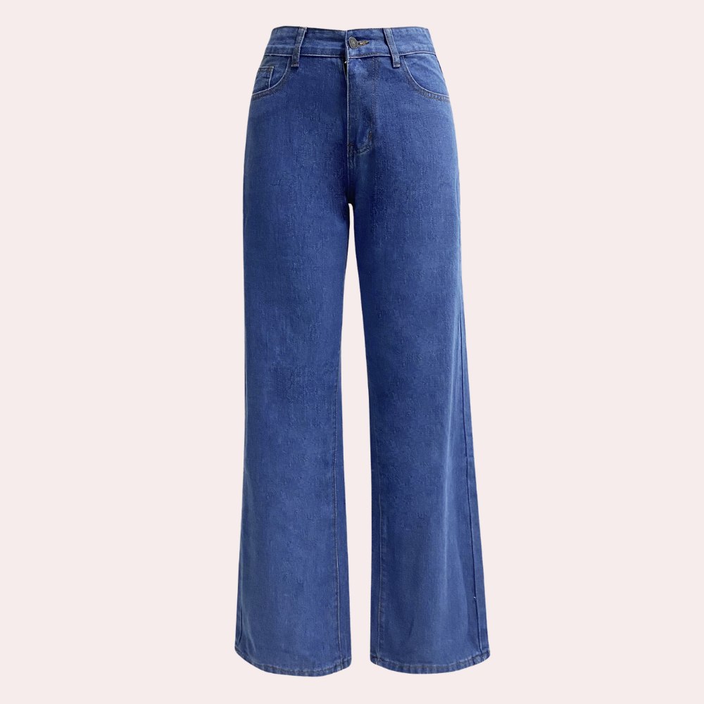 Dames Wide Leg Jeans Comfortabel Zomer Model