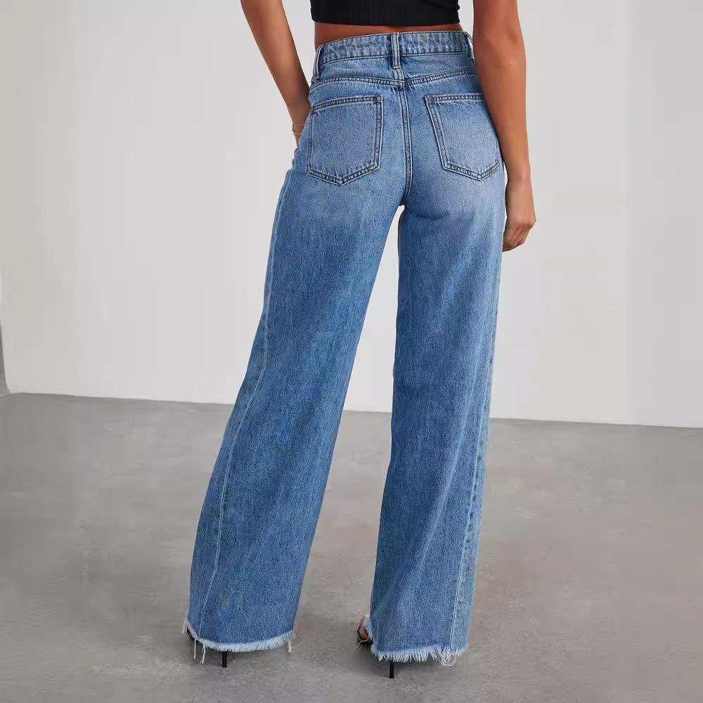 Dames Wide Leg Jeans Zomer Collectie