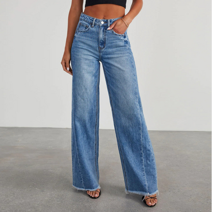 Dames Wide Leg Jeans Zomer Collectie - Mode Vibes