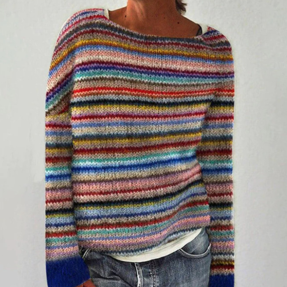 Kleurrijke Dames Trui Jolie Stijl - Mode Vibes