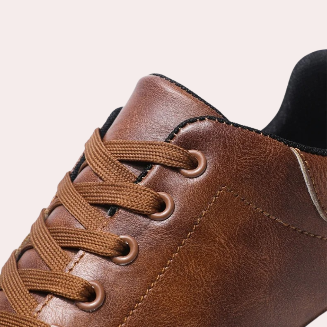 Leren Herenschoenen Stijlvol Matte Leer Zwart