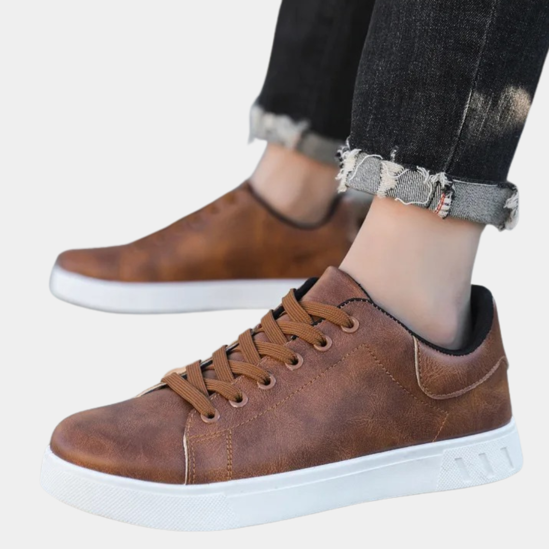 Leren Herenschoenen Stijlvol Matte Leer Zwart
