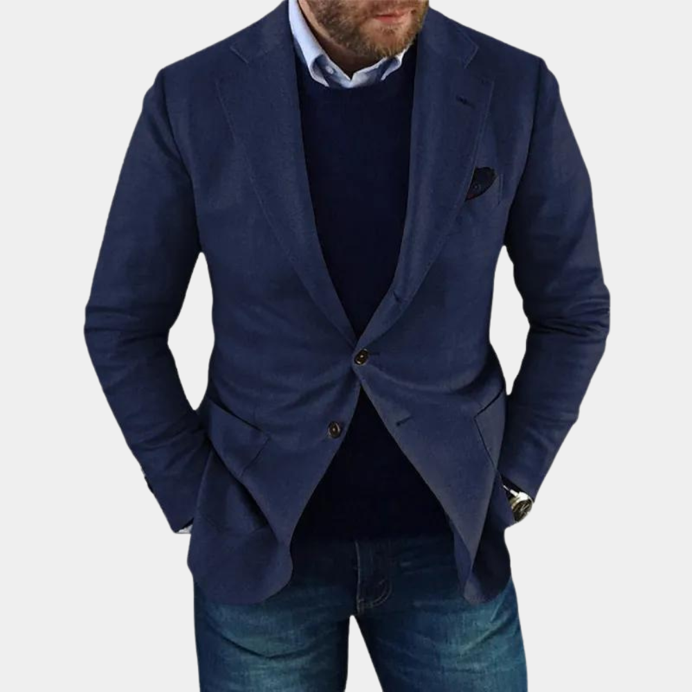Herenjack Met Knopen Casual Mason Stijl