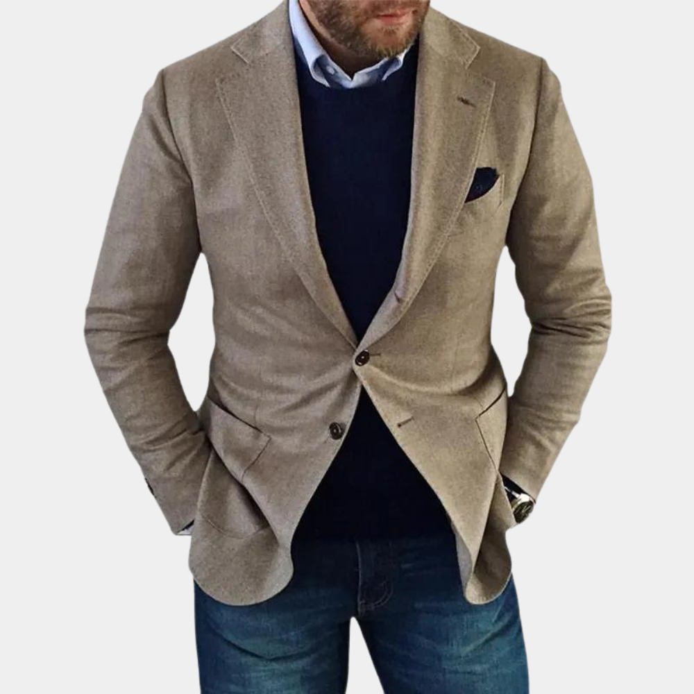 Herenjack Met Knopen Casual Mason Stijl