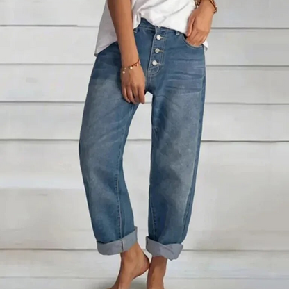 Dames High-Waist Jeans Modieus Elvira Stijl