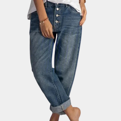 Dames High-Waist Jeans Modieus Elvira Stijl