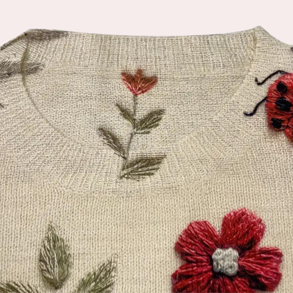 Damestrui Bloemenprint Fleur Jurktrui Zomer