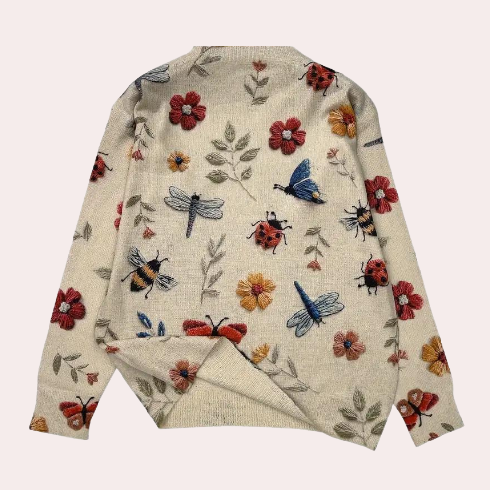 Damestrui Bloemenprint Fleur Jurktrui Zomer