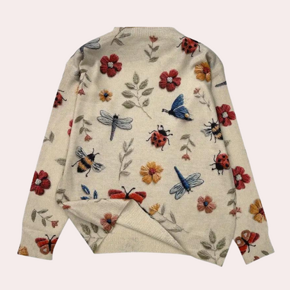 Damestrui Bloemenprint Fleur Jurktrui Zomer