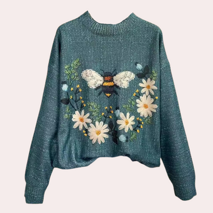 Damestrui Bloemenprint Fleur Jurktrui Zomer - Mode Vibes
