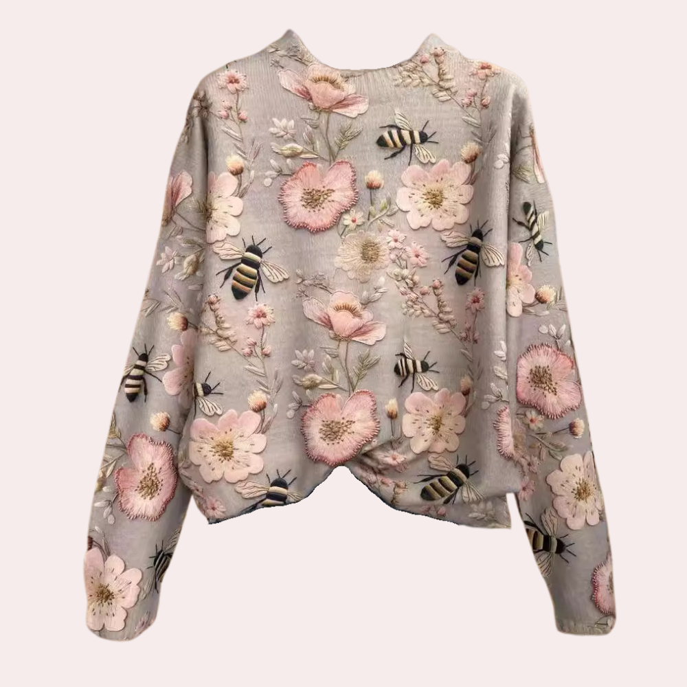 Damestrui Bloemenprint Fleur Jurktrui Zomer