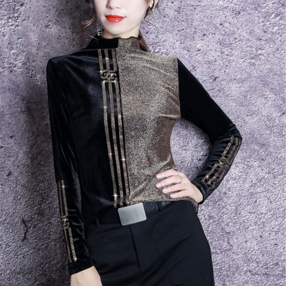 Dames Trui Hoge Kraag Warme Elise Stijl
