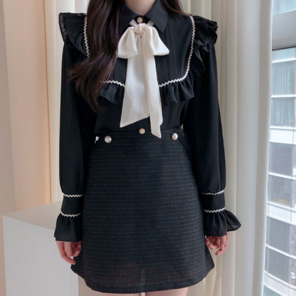 Damesblouse Elegante Vrouwelijke Stijl - Mode Vibes