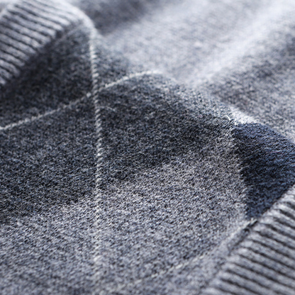 Heren Spencer Argyle Patroon Stijlvol en Warm