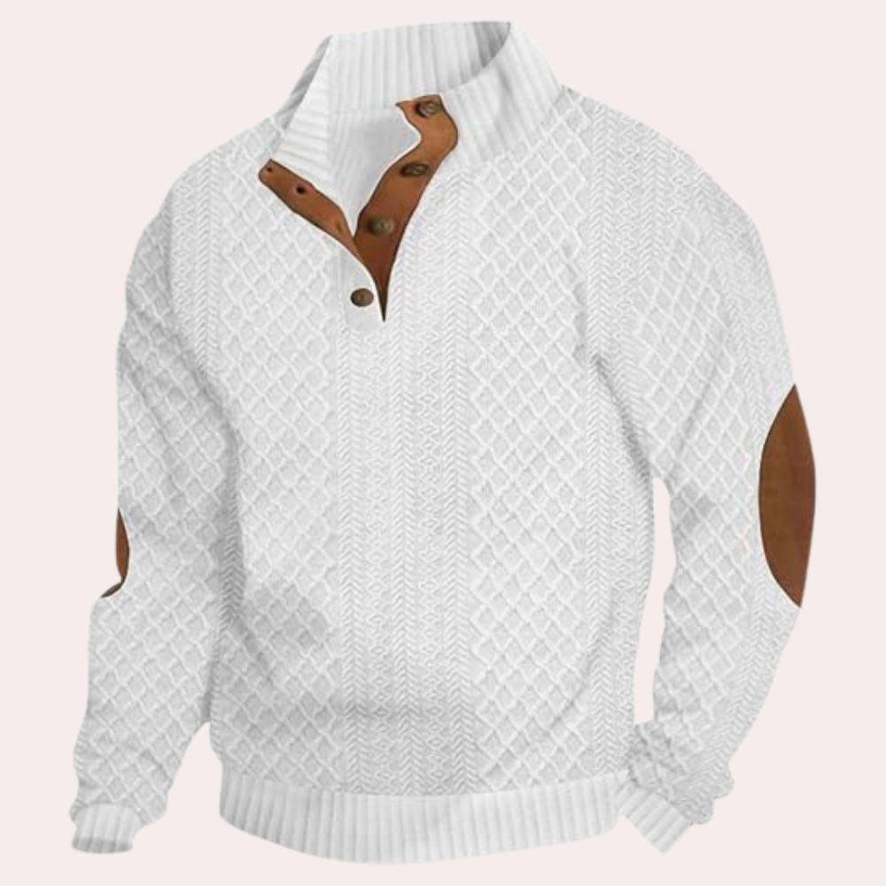 Herentrui Warm en Casual met Knoopsluiting - Mode Vibes