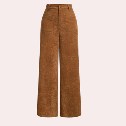Bruine Damesbroek Comfortabel en Stijlvol Valeria