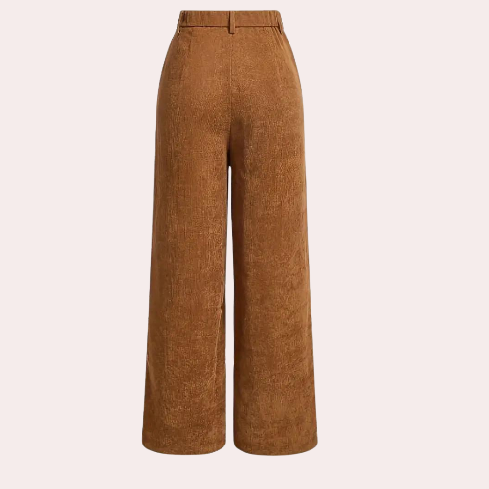 Bruine Damesbroek Comfortabel en Stijlvol Valeria