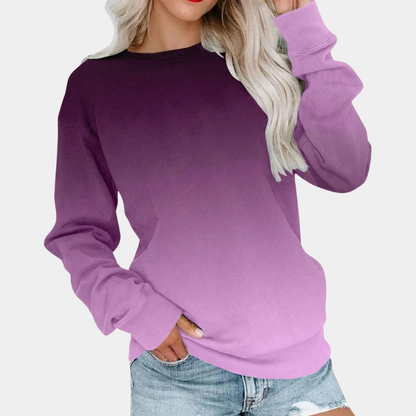 Dames Sweatshirt Gradiënt Trendy Casual