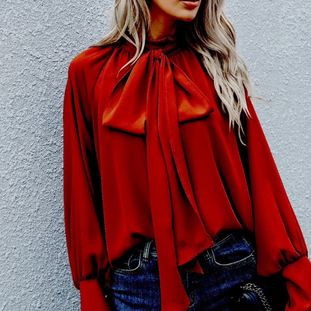 Elegante Damesblouse Losse Vrouwelijke Stijl - Mode Vibes
