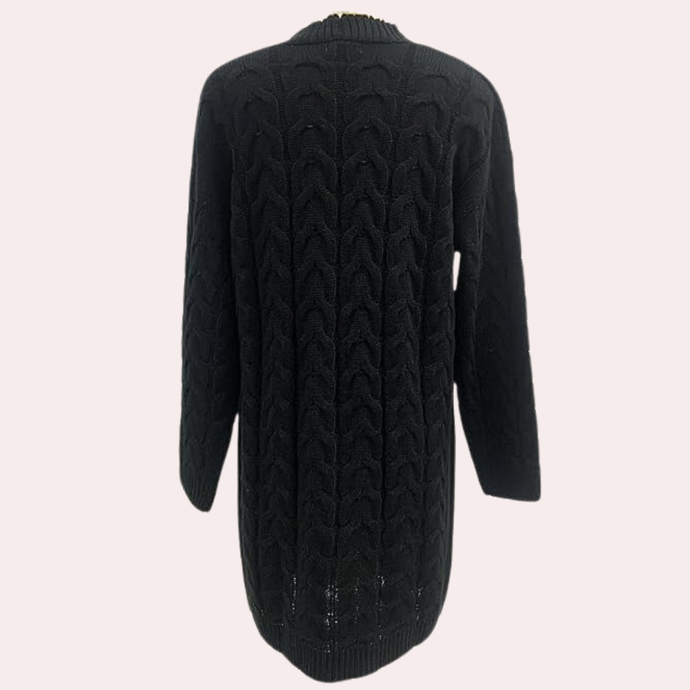 Damesvest Gebreid Oversized Lang Model Noémie