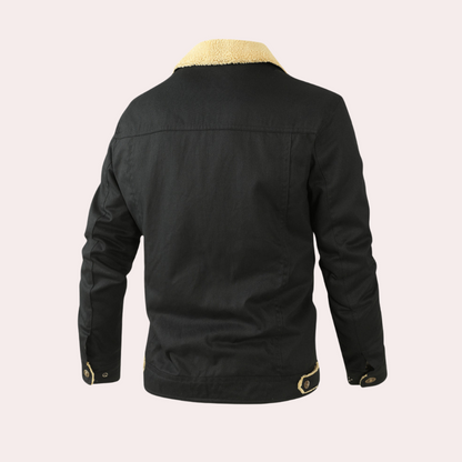 Bomberjack Heren Tijdloos Leer Jacket