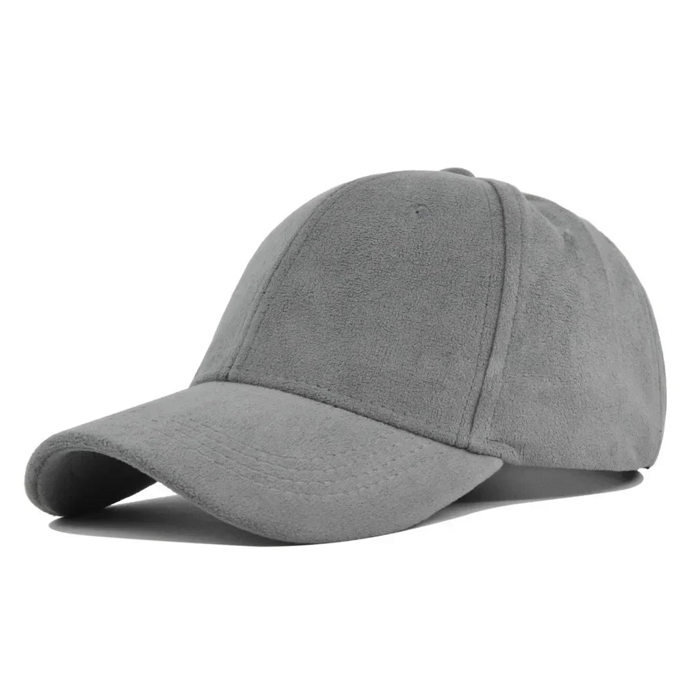 Retro Baseballpet Suede Verstelbaar Snapback