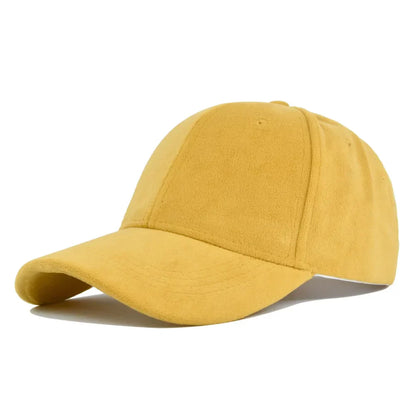 Retro Baseballpet Suede Verstelbaar Snapback