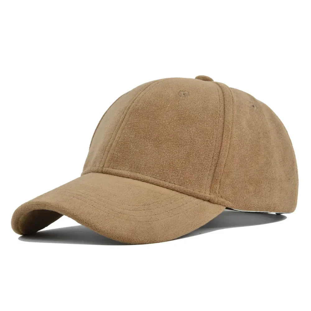 Retro Baseballpet Suede Verstelbaar Snapback