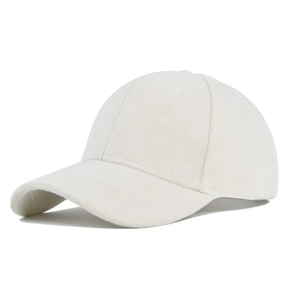 Retro Baseballpet Suede Verstelbaar Snapback