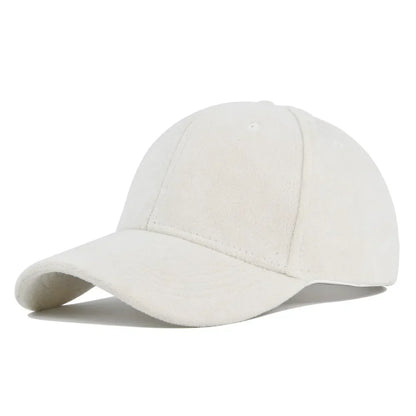 Retro Baseballpet Suede Verstelbaar Snapback