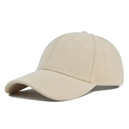 Retro Baseballpet Suede Verstelbaar Snapback