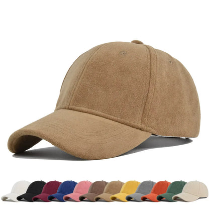 Retro Baseballpet Suede Verstelbaar Snapback