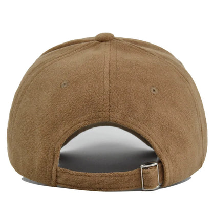 Retro Baseballpet Suede Verstelbaar Snapback