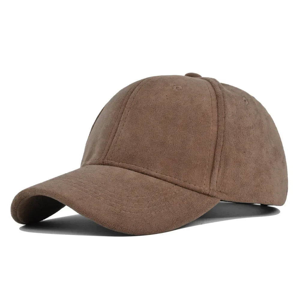Retro Baseballpet Suede Verstelbaar Snapback